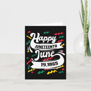Matching Family Juneteenth Day Happy Juneteenth  Card