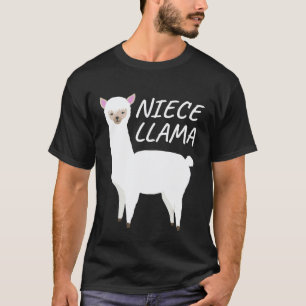 Matching Family Llama Niece Llama for Niece T-Shirt