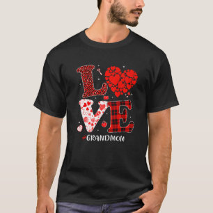 Matching Family Love Grandmom Heart Funny Valentin T-Shirt