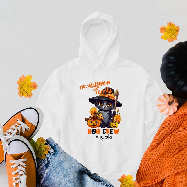 Matching Family Name Halloween Cat Pumpkin Hoodie (Creator Uploaded)