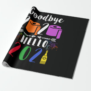 Matching Family Pajama New Years Eve 2021 Wrapping Paper