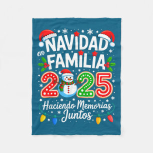 Matching Family Pajamas Navidad En Familia Christm Fleece Blanket