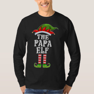 Matching Family Papa ELF Christmas Valentine T-Shirt