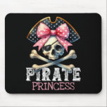 Matching Family Pirate Birthday Party School Kids  Mouse Pad<br><div class="desc">Matching Family Pirate Birthday Party School Kids Funny Pirate Princess Coquette Bow Halloween Costume Girls</div>