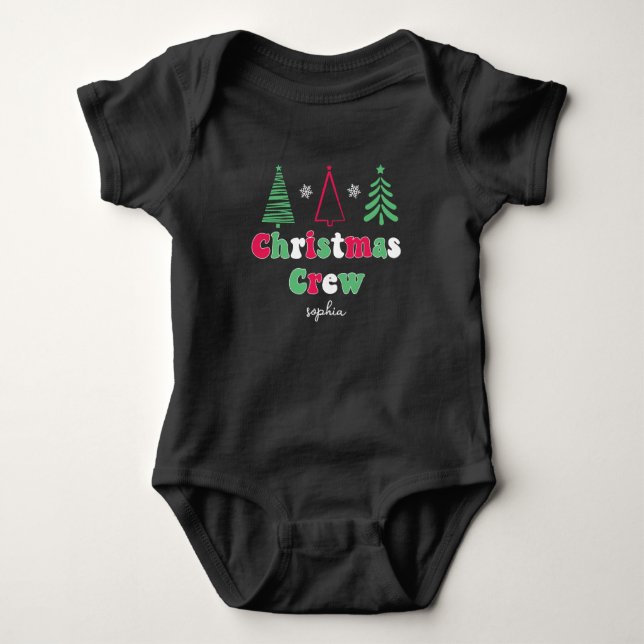 Matching Family Pyjamas Baby Christmas  Bodysuit (Front)