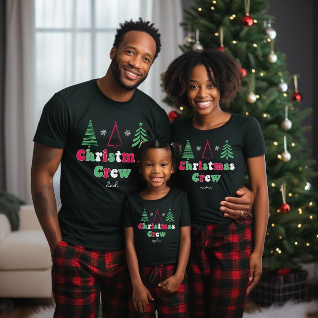 Matching Family Pyjamas Christmas Woman's Tri-Blend Shirt (Creator Uploaded)