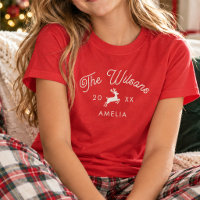 Matching Family Reindeer Christmas Custom Name