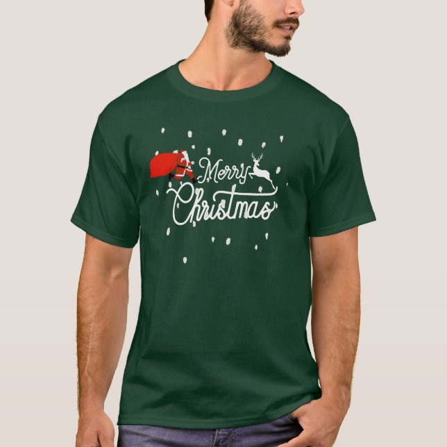 Matching Family  Santa Christmas  T-Shirt (Front)