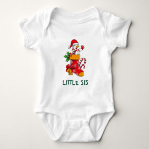 Matching Family Snowman Christmas Custom Name Baby Bodysuit