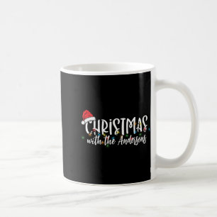 Matching Family String Lights Santa Hat Christmas Coffee Mug