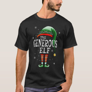 Matching Family  The Generous Elf Christmas T-Shirt