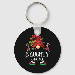 Matching Family The Naughty Gnome Christmas Group Key Ring