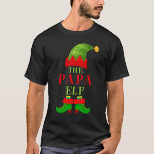 Matching Family  The Papa Elf Christmas Pj Group T-Shirt