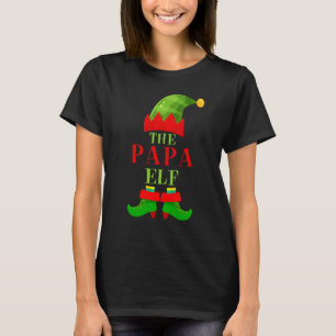 Matching Family  The Papa Elf Christmas Pj Group T-Shirt