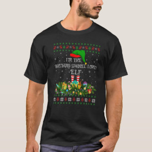 Matching Family Ugly Brittany Spaniel Elf Christma T-Shirt