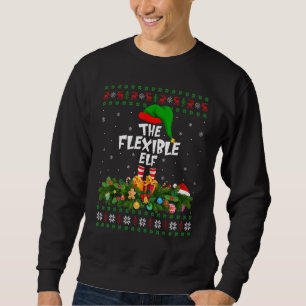 Matching Family Ugly The Flexible Elf Christmas Sweatshirt