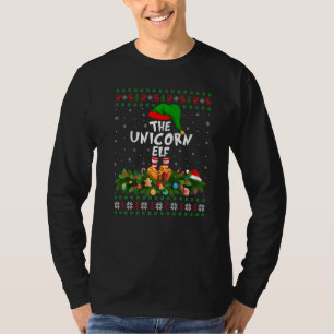 Matching Family Ugly The Unicorn Elf Christmas T-Shirt