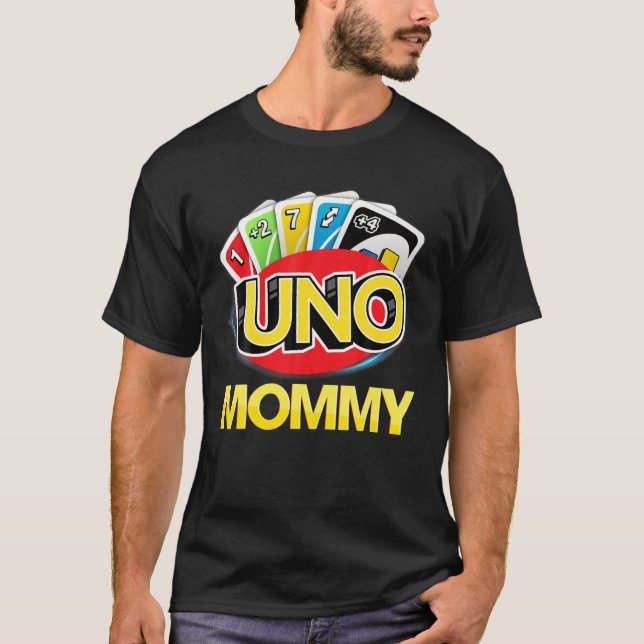 Matching Family UNO Fan Mummy Of The Birthday Boy T-Shirt (Front)