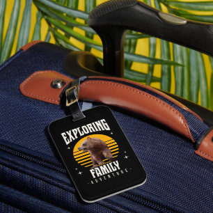 Matching Family Vacation Bear Adventure Style Luggage Tag