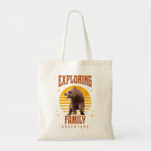Matching Family Vacation Bear Adventure Style Tote Bag