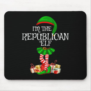 Matching Family Women Girls I'm The Republican Elf Mouse Pad