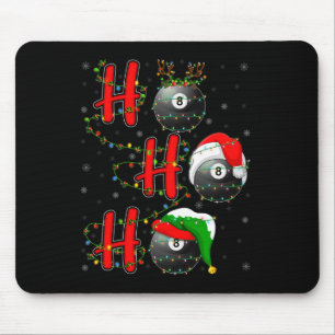 Matching Family Xmas Santa Ho Ho Ho Billiards Chri Mouse Pad