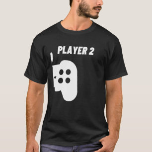Matching Gamer Couple Pair Of Player 1 & 2 Contro T-Shirt