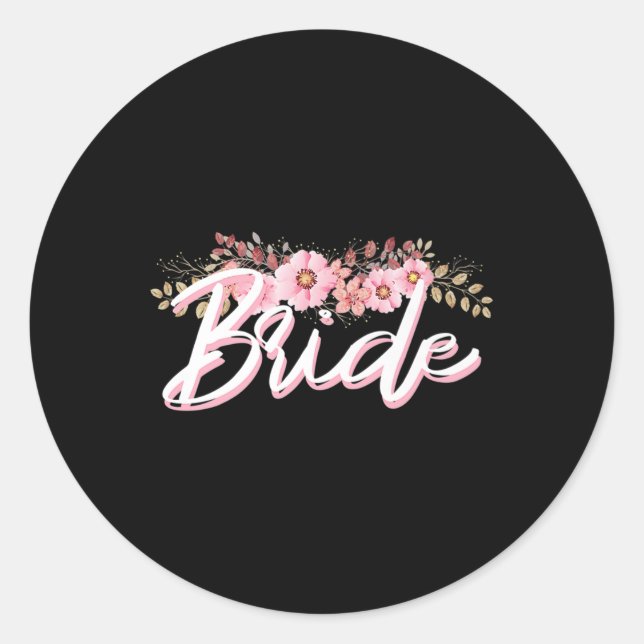 Matching Getting Ready Bride &amp; Groom Wedding G Classic Round Sticker (Front)