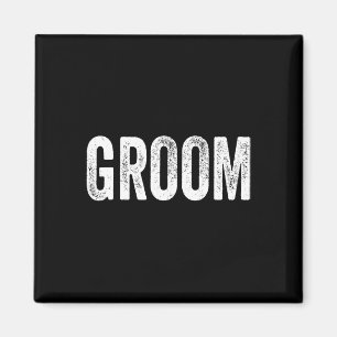 Matching Getting Ready Bride And Groom Wedding Gro Magnet