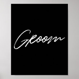Matching Getting Ready Bride Groom Squad Wedding Poster
