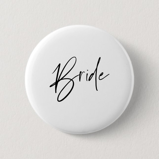 Matching Getting Ready For The Wedding Bride And G 6 Cm Round Badge (Front)