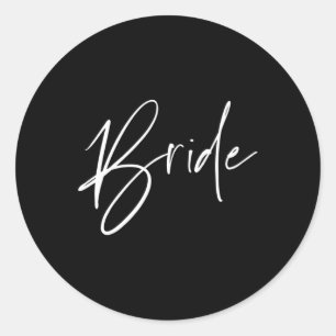 Matching Getting Ready For The Wedding Bride And G Classic Round Sticker