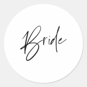 Matching Getting Ready For The Wedding Bride And G Classic Round Sticker