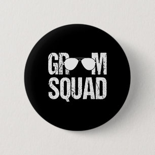 Matching Groomsman Group Bachelor Party Groom Squa 6 Cm Round Badge