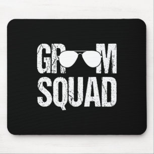 Matching Groomsman Group Bachelor Party Groom Squa Mouse Pad