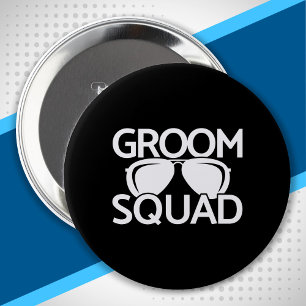 Matching Groomsman Group Bachelor Party Squad 10 Cm Round Badge