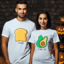 Matching Halloween couple costume avocado toast