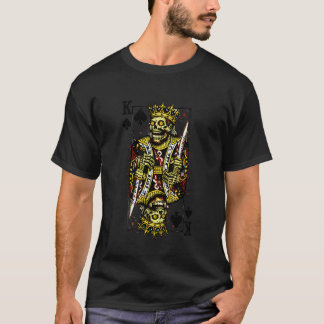 Matching Halloween Couple Playing Card Zombie King T-Shirt