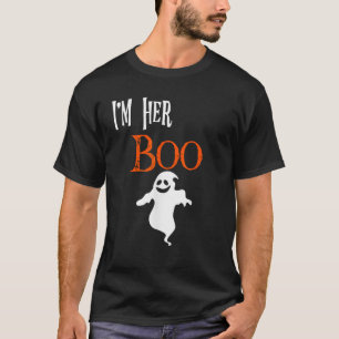 Matching Halloween I m Her Boo I m His Witch Coupl T-Shirt