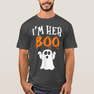 Matching Halloween  I'm his Witch  I'm her Boo  T-Shirt