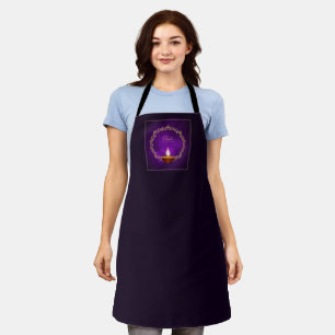 Matching Happy Diwali Purple Apron