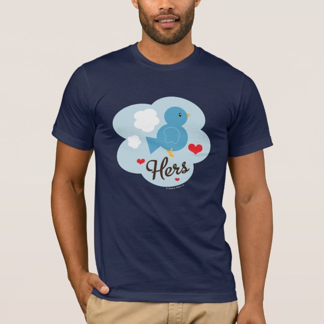 Matching Hers Love Bird T shirt (Front)