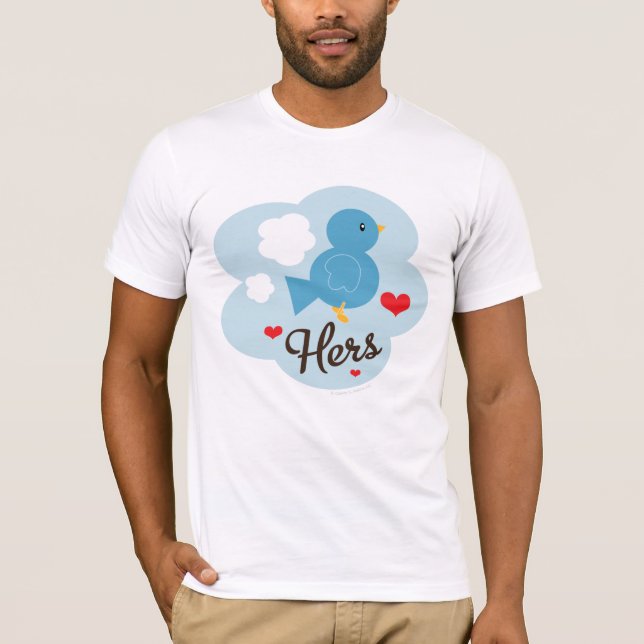 Matching Hers Love Bird Tee Shirt (Front)