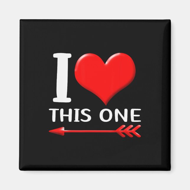 Matching His And Hers Couples Funny Set Valentine  Magnet (Front)