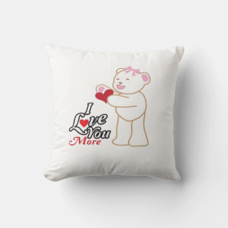 Matching Honeymoon Love You More Couple Style  Cushion