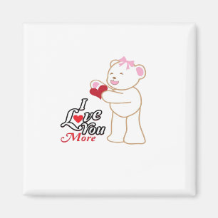 Matching Honeymoon Love You More Couple Style  Magnet