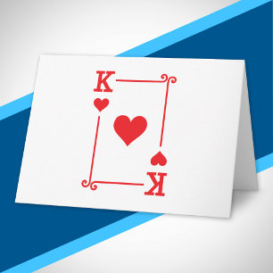 Matching King Hearts Suit Playing Cards Modern