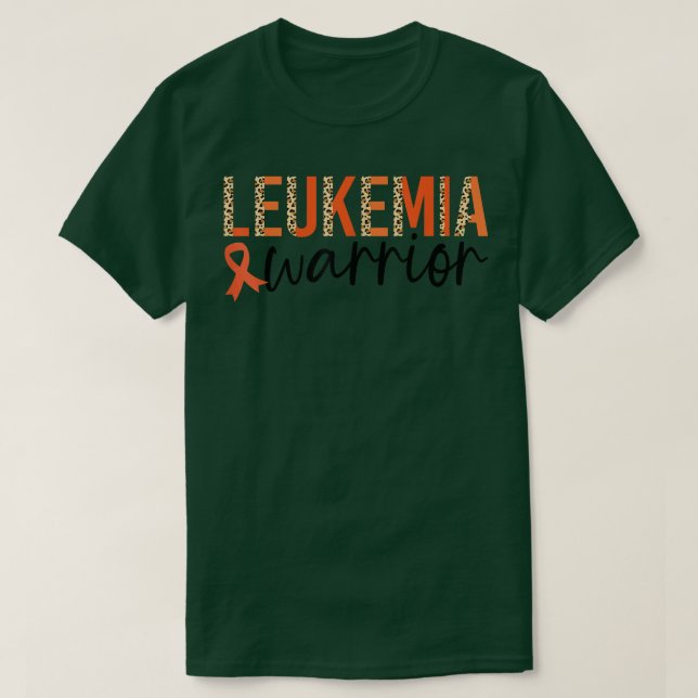 Matching Leukaemia Warrior Leopard Pattern Leukaem T-Shirt (Design Front)