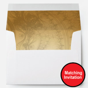 Matching lined envelopes for Wedding invitation