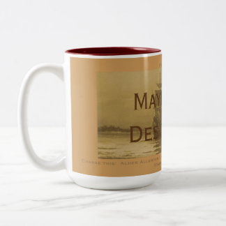 Matching Mayflower Descendants, customised Two-Tone Coffee Mug